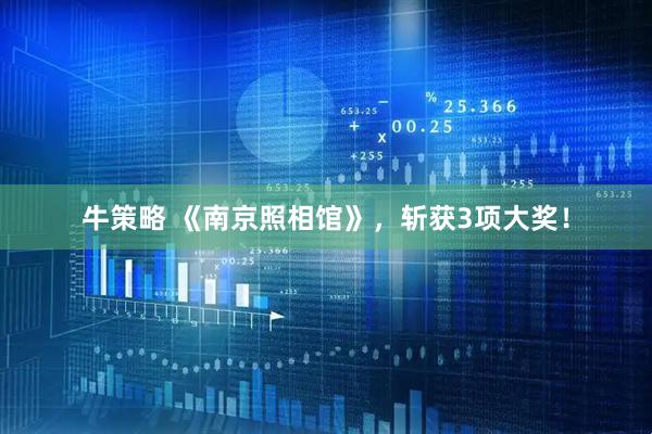 牛策略 《南京照相馆》，斩获3项大奖！