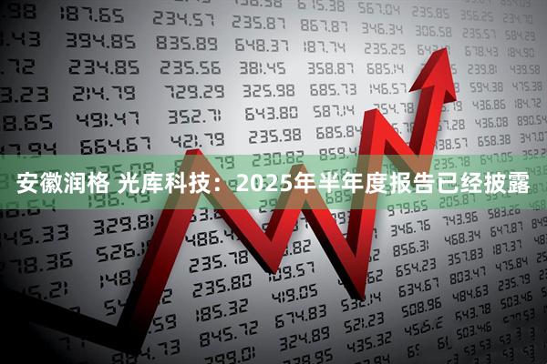 安徽润格 光库科技：2025年半年度报告已经披露